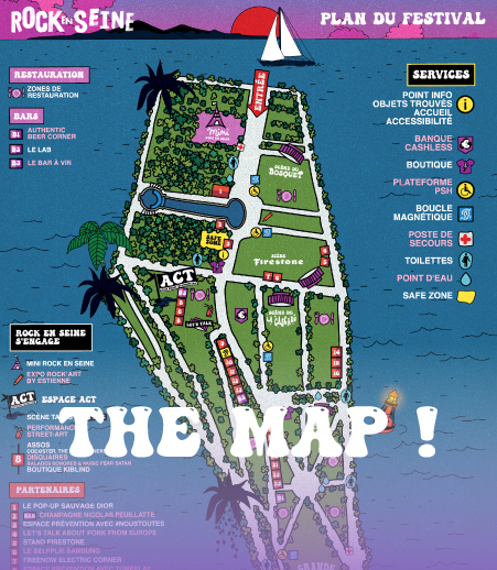 Discover the map of the festival